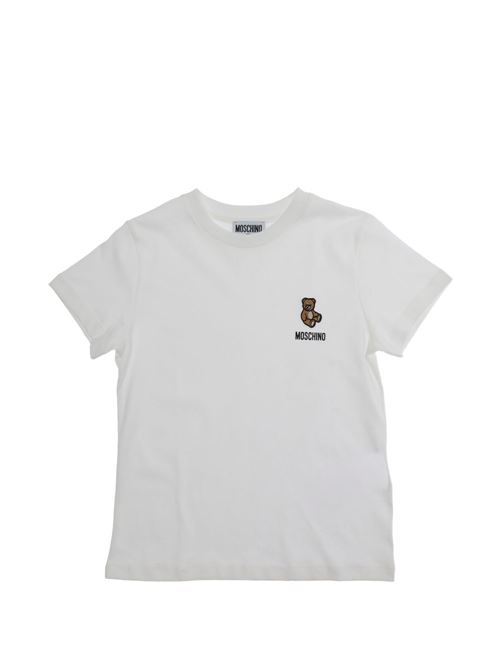 T-shirt unisex Moschino Kid Teen bianca MOSCHINO KID-TEEN | HUM05TLAA0210063